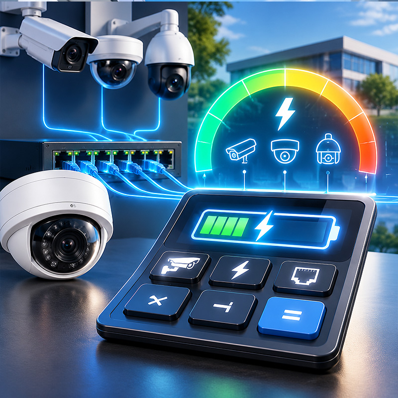 PoE-vermogen voor camera’s berekenen: praktische methode