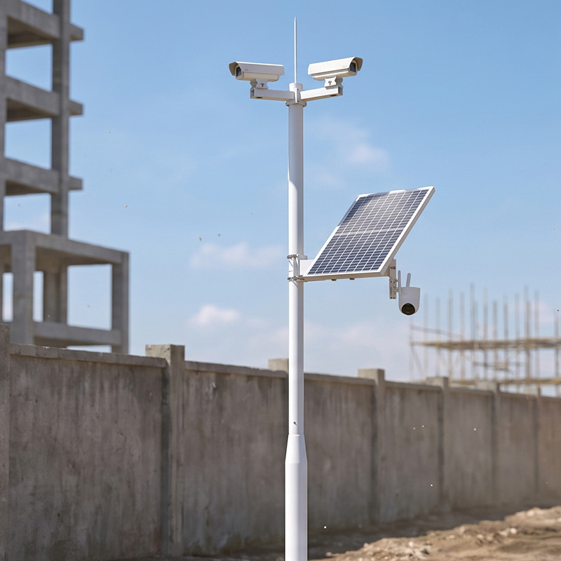 CCTV op zonne-energie op bouwplaatsen: verplaatsing