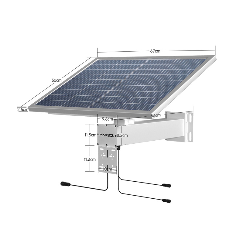 60W industrieel zonnevoedingssysteem, 384Wh-pakket