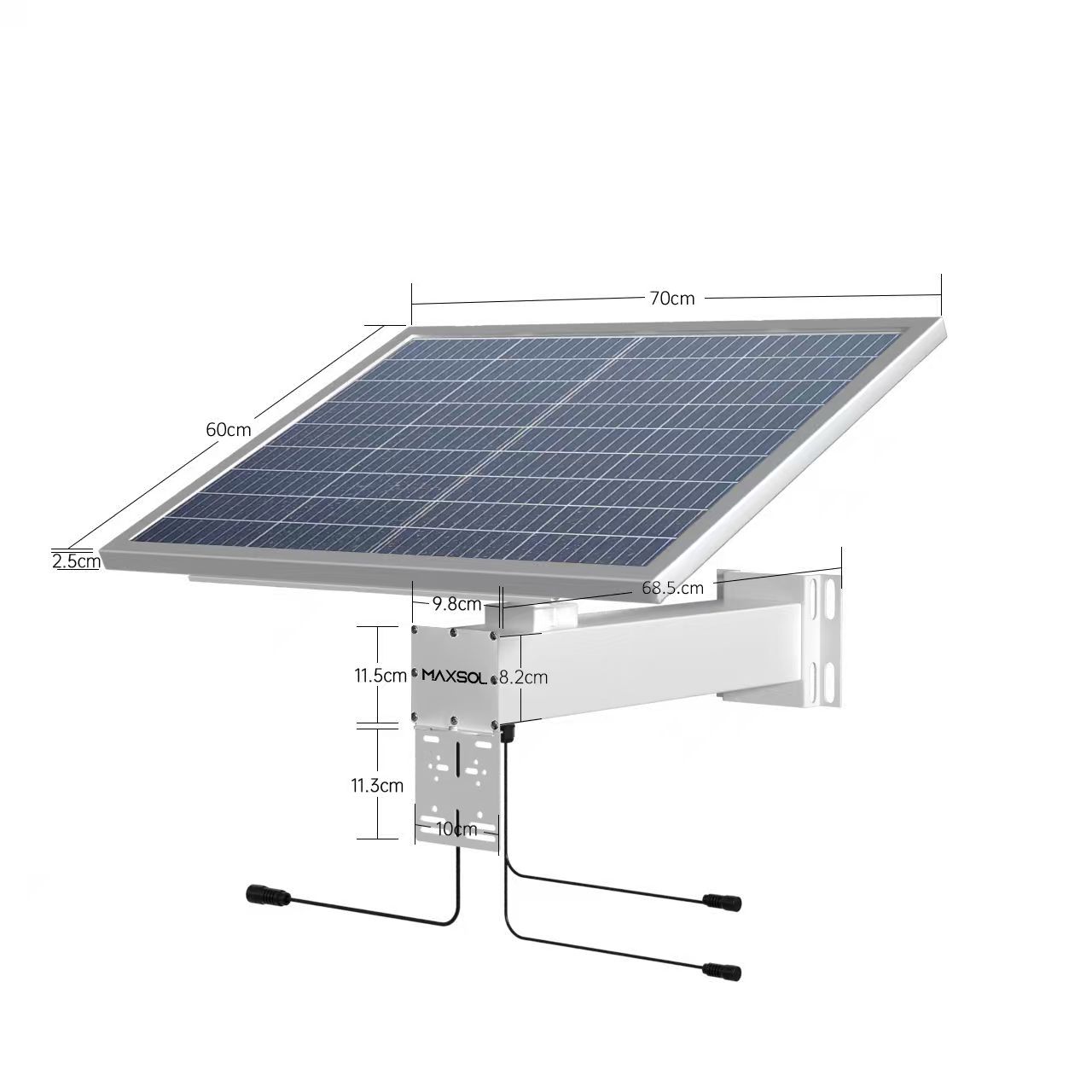 80W LiFePO4 industrieel zonne-energiesysteem voor CCTV