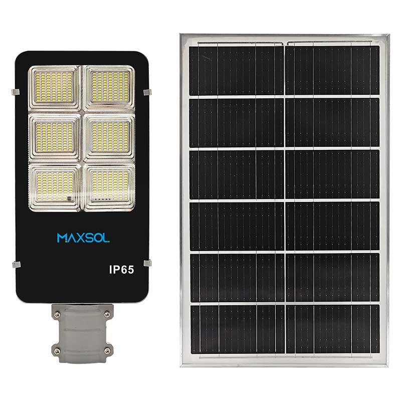 Industriële 30W-straatlantaarn op zonne-energie als complete set