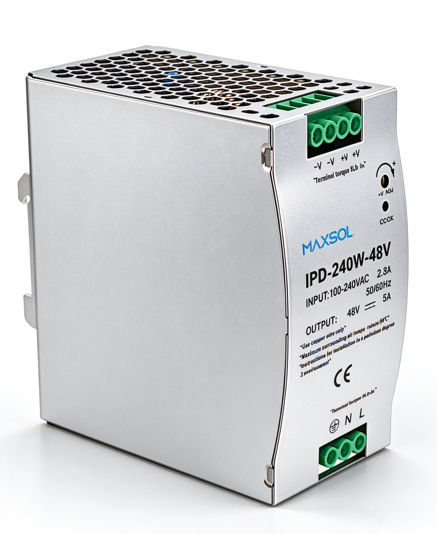 Industriële DIN-railvoeding, 48V / 240W