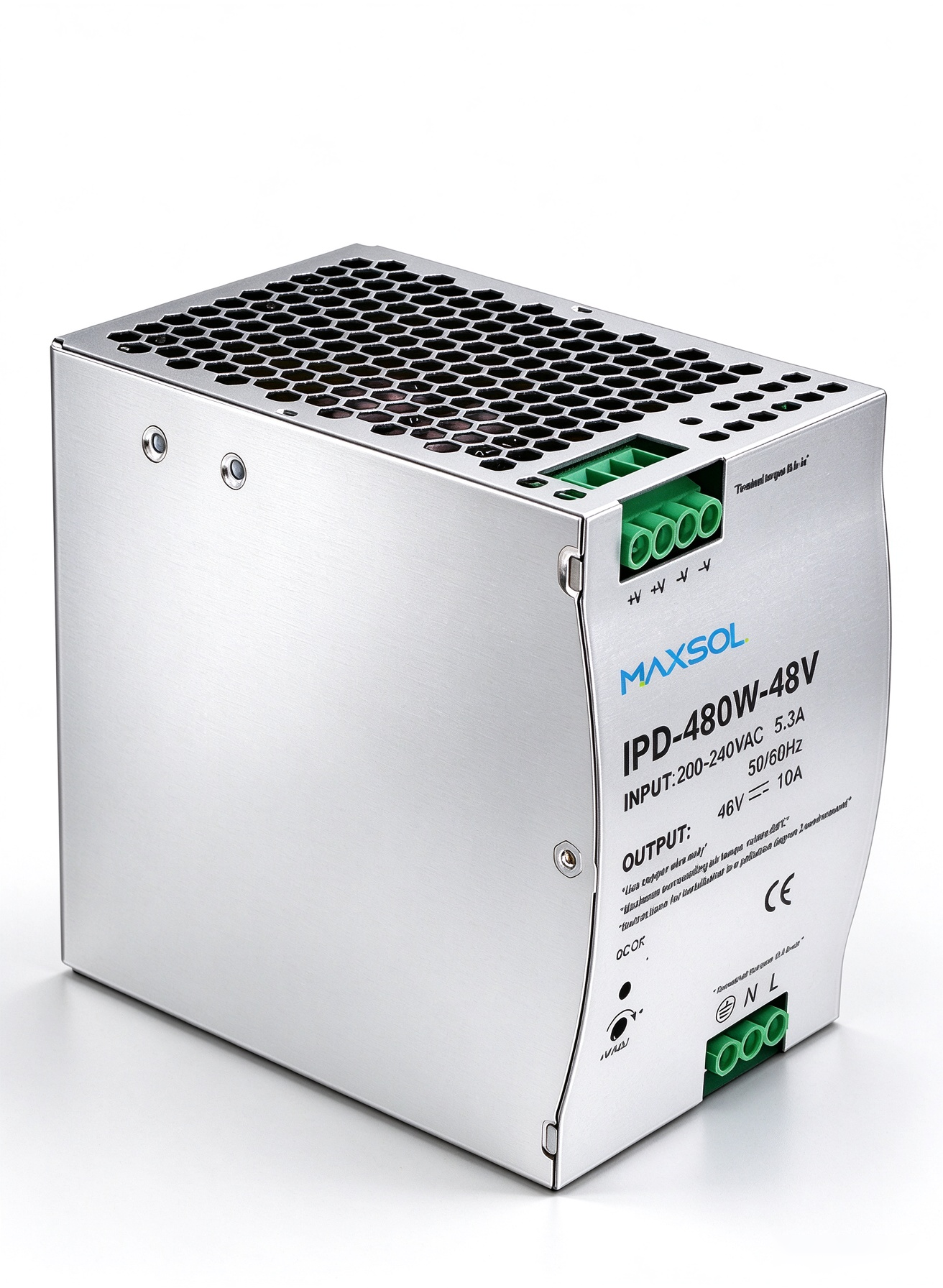 Industriële DIN-railvoeding, 48V / 480W