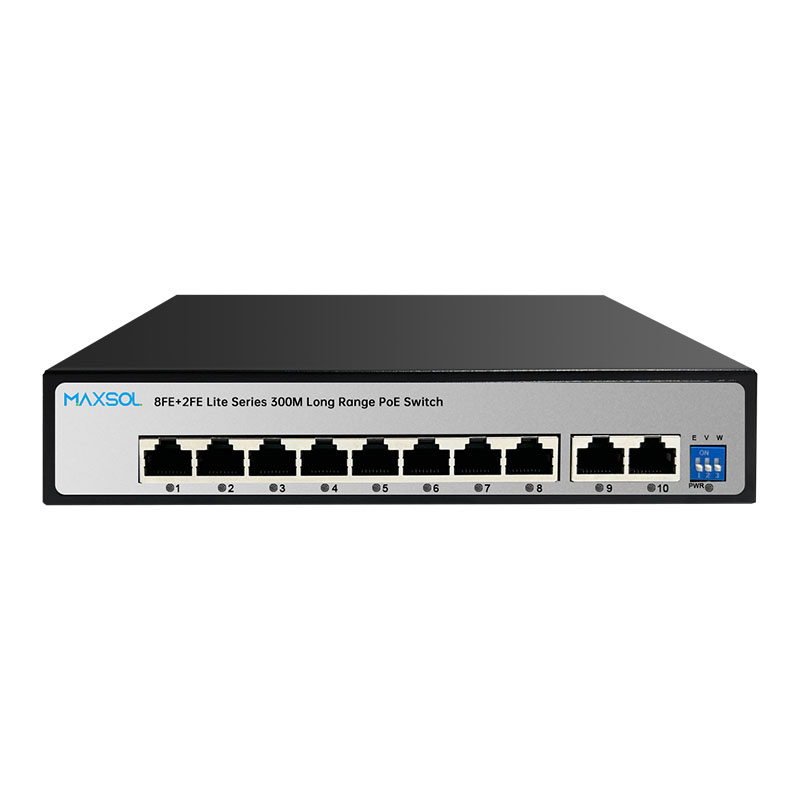 8-poorts Fast-Ethernet-PoE+-switch met watchdog