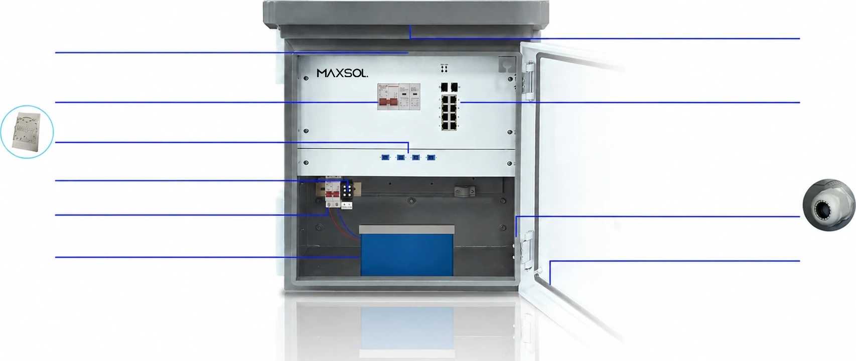 MAXSOL Smart Box met genummerde onderdelen