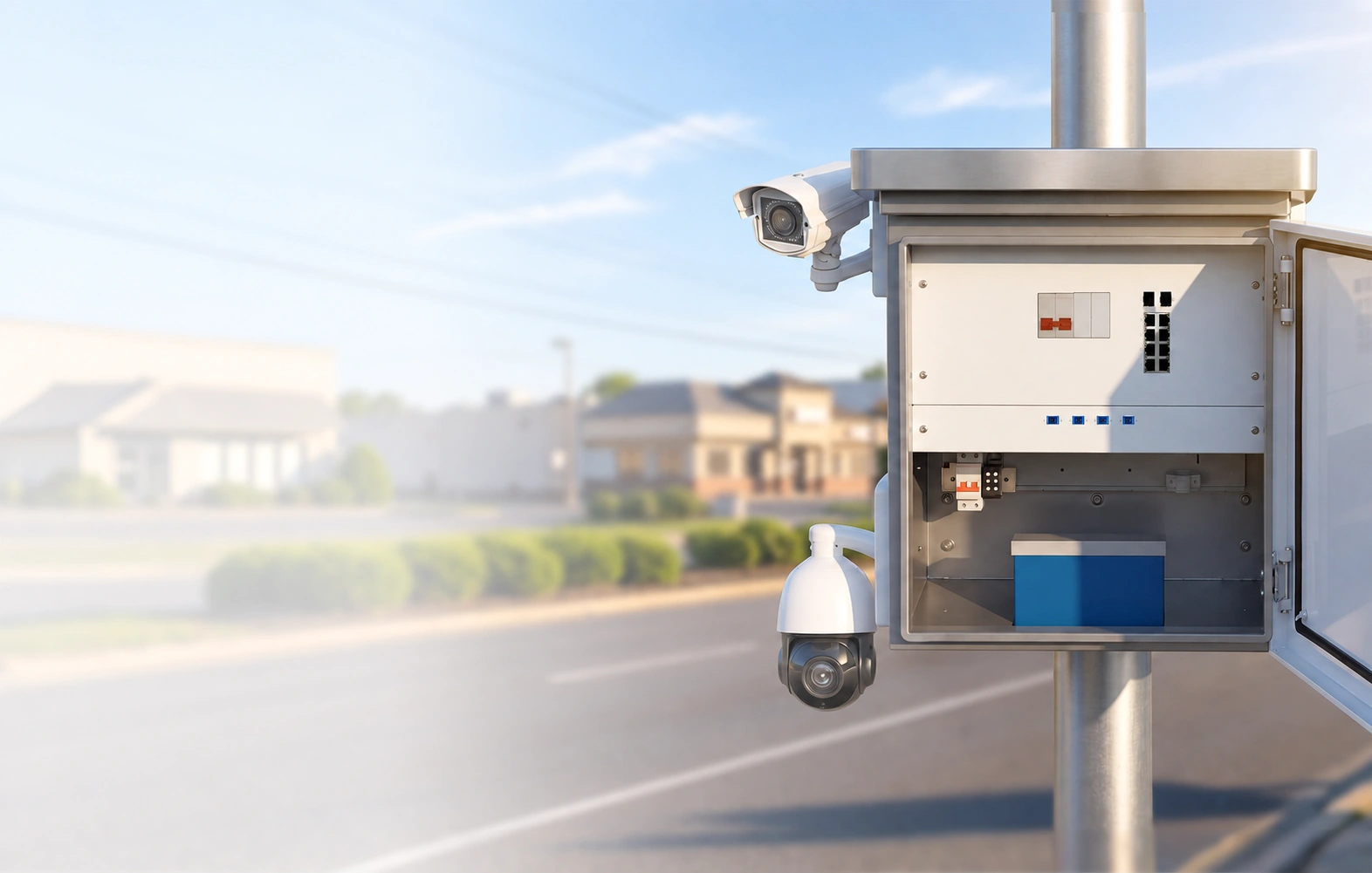 Slimme industriële PoE-kast voor buitennetwerken