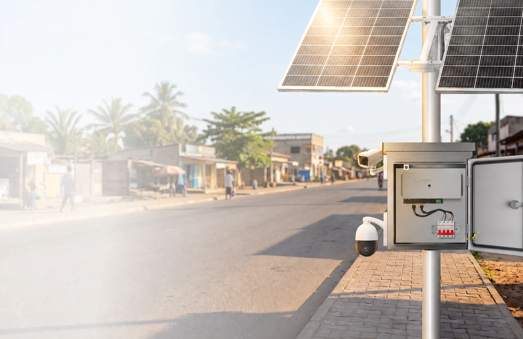 Zonnevoedingssysteem met intelligente besturing