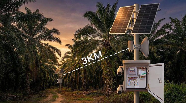 Autonome oplossing voor zonnevoeding en draadloze netwerken